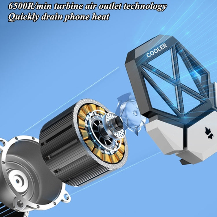 Mobile Phone Universal Radiator With Two Speed Ultra Long Battery Life Plug Model Black White - Cooling Fan Radiator by PMC TechLife | Online Shopping South Africa | PMC TechLife