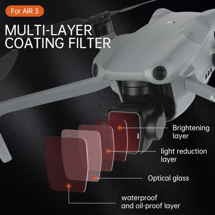For DJI Air 3 RCSTQ Multi-Layer Coating Waterproof  Filter, Spec: CPL - free shipping - PMC TechLife - Order now!