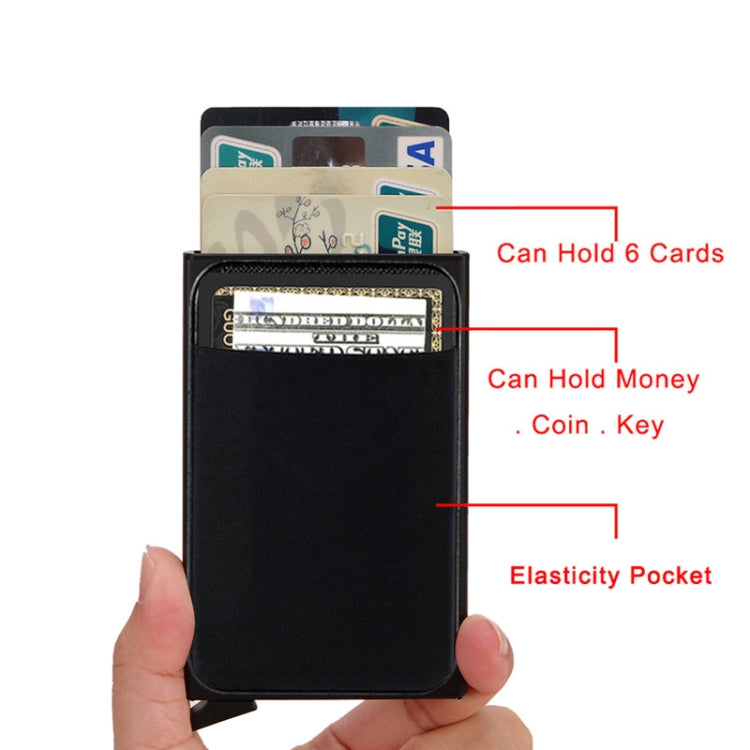 RFID Short Metal Card Case Credit Card Holder Wallet(Light Grey) - free shipping - PMC TechLife - Order now!