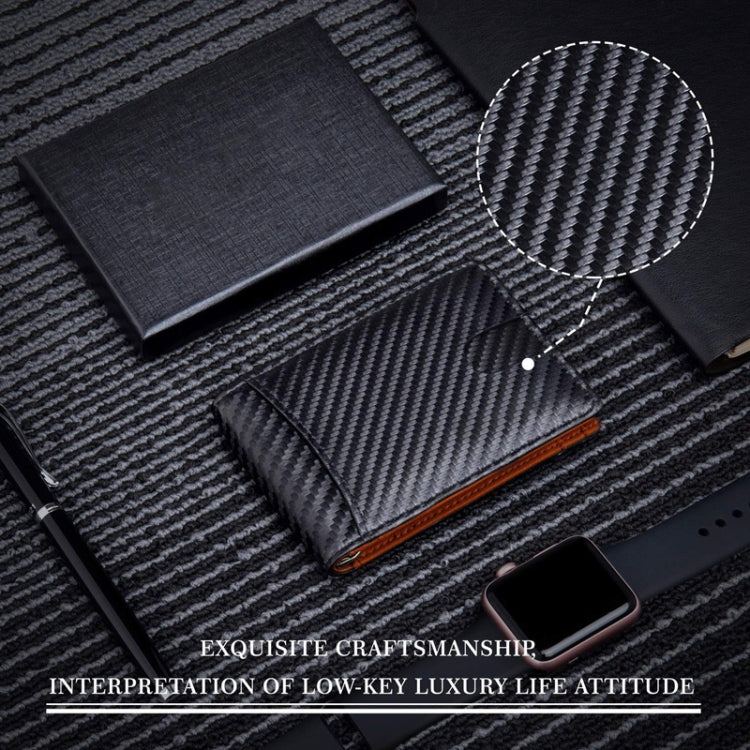 RFID Anti-Theft Brush Leather Multi Card Pocket Coin Wallet Credit Card Case(Flat Pattern+Orange Inside) - Antimagnetic RFID Package by PMC TechLife | Online Shopping South Africa | PMC TechLife | Buy Now Pay Later Mobicred