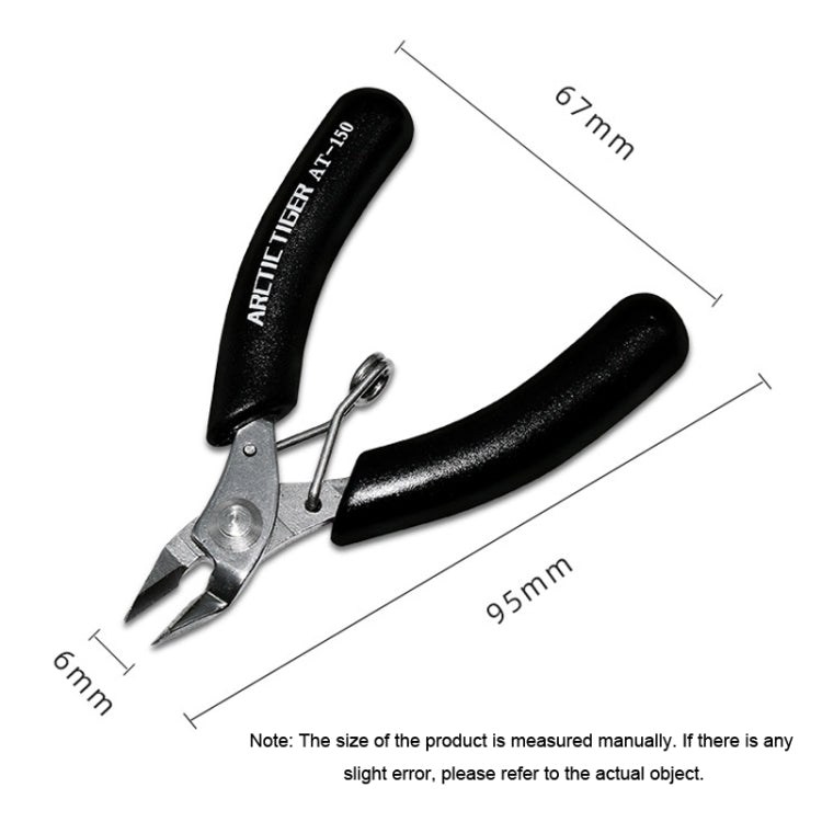 ARCTIC TIGER AT-150 Diagonal Mini Palm Stainless Steel Cutting Plier Jewelry Making Handmade Plier - Pliers by ARCTIC TIGER | Online Shopping South Africa | PMC TechLife | Buy Now Pay Later Mobicred
