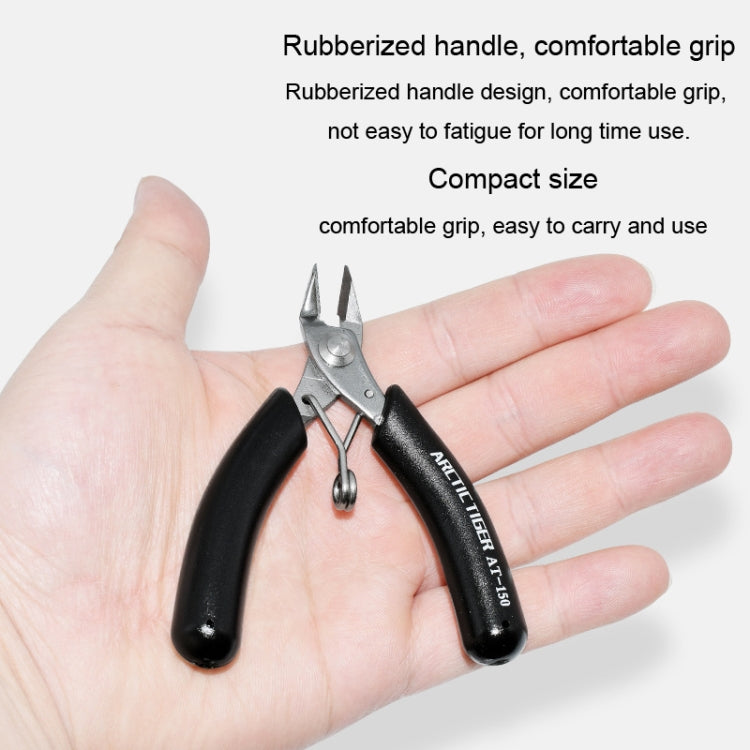 ARCTIC TIGER AT-150 Diagonal Mini Palm Stainless Steel Cutting Plier Jewelry Making Handmade Plier - Pliers by ARCTIC TIGER | Online Shopping South Africa | PMC TechLife | Buy Now Pay Later Mobicred