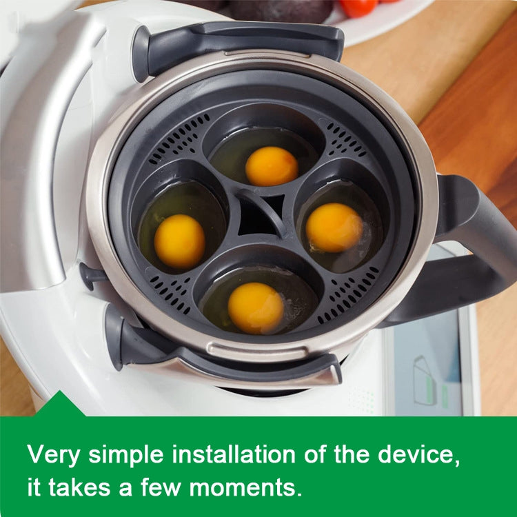 4 -in-1 Egg Cooker For Thermomix TM5 TM6 Multifunction Pot Steamer Tray - Cooktop Parts by PMC TechLife | Online Shopping South Africa | PMC TechLife | Buy Now Pay Later Mobicred