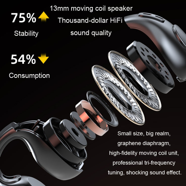 JX80 TWS Wireless Bone Conduction Clip-On Ear Noise Reduction Bluetooth Headset(Skin Color) - TWS Earphone by PMC TechLife | Online Shopping South Africa | PMC TechLife