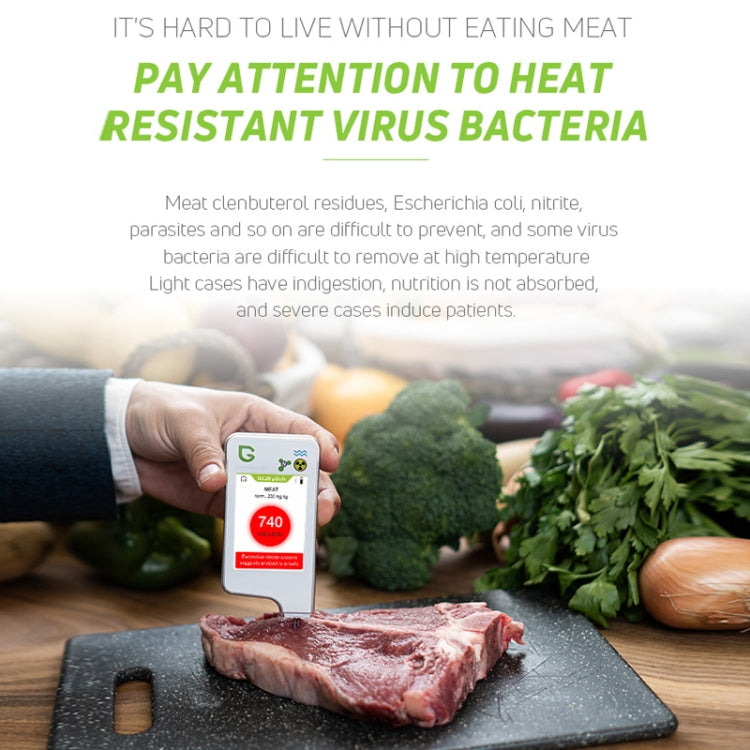 Greentest ECO6 Vegetable, Fruit, Meat Food Nitrate Water Quality Nuclear Radiation Environmental Detector, EU Plug(Black) - free shipping - PMC TechLife - Order now!