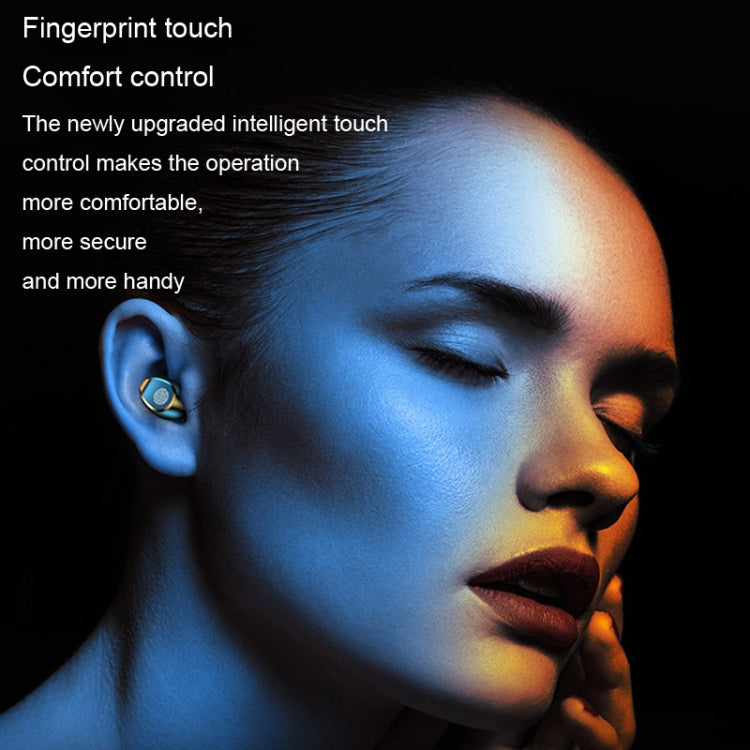 F9-2 LED Digital Display Wireless In-Ear Noise Reduction Long Life Bluetooth Headset(Black) - Bluetooth Earphone by PMC TechLife | Online Shopping South Africa | PMC TechLife