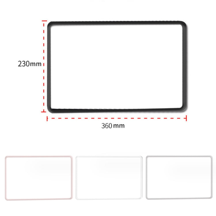For Tesla Model3/Y Screen Bumper Protective Cover Silicone Frame(Pink) - Car Interior Mouldings by PMC TechLife | Online Shopping South Africa | PMC TechLife | Buy Now Pay Later Mobicred