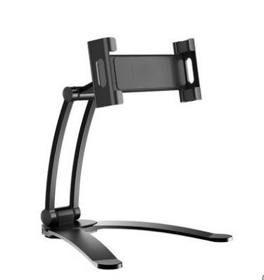 2 In 1 Aluminum Alloy Tablet PC Holder Wall Mount Mobile Phone Holder(Black) - Desktop Holder by PMC TechLife | Online Shopping South Africa | PMC TechLife