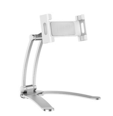 2 In 1 Aluminum Alloy Tablet PC Holder Wall Mount Mobile Phone Holder(Silver) - Desktop Holder by PMC TechLife | Online Shopping South Africa | PMC TechLife