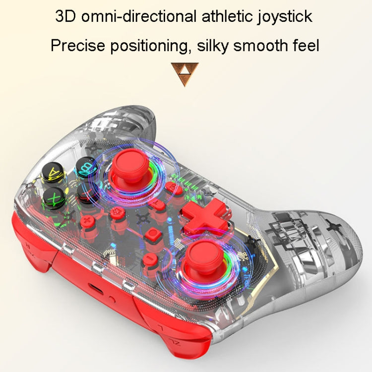 For PS3 / PS4 Dual Vibration Wireless Gamepad With RGB Lights(Red) - Gamepads by PMC TechLife | Online Shopping South Africa | PMC TechLife
