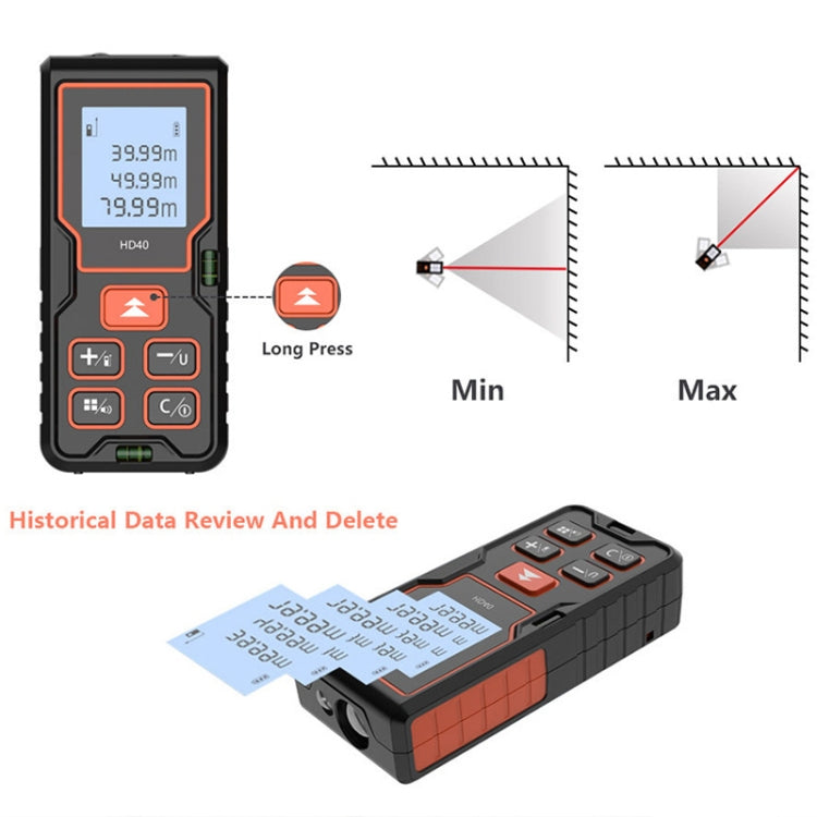 HILDA HD80 High Accuracy Laser Rangefinder Laser Electronics Ruler - free shipping - PMC TechLife - Order now!