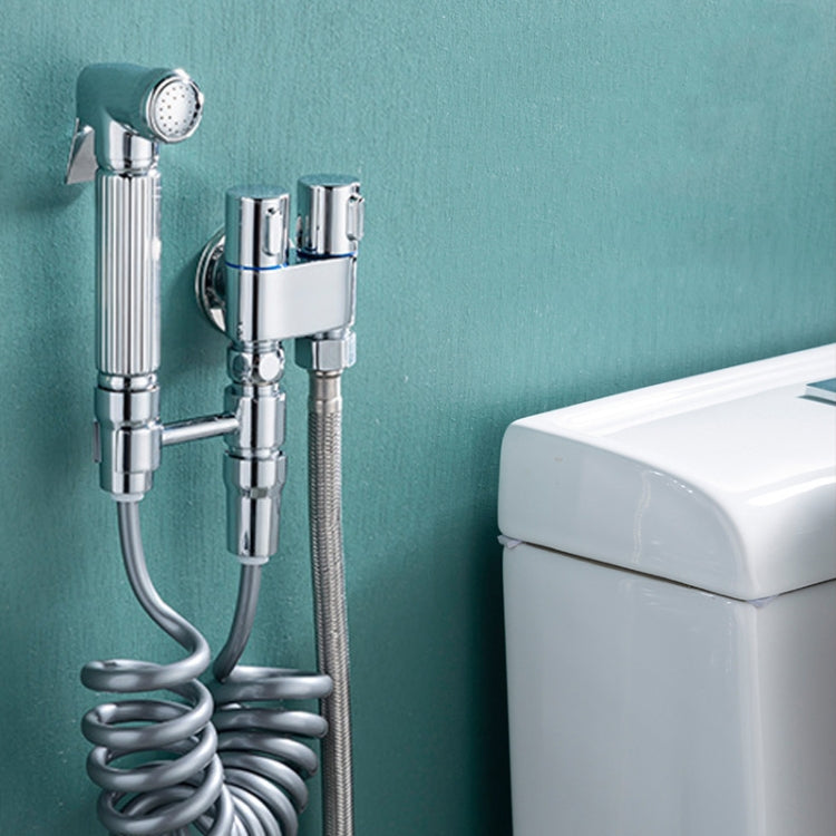 Toilet Mate Booster Flusher Toilet Cleaning Shower Set ?, Specification: Electroplated Copper Model - Shower Head by PMC TechLife | Online Shopping South Africa | PMC TechLife