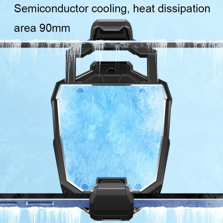 X20 Semiconductor Mobile Phone Radiator LED Light Mini Phone Cooling Fan, Color: Electroplated Silver - Cooling Fan Radiator by PMC TechLife | Online Shopping South Africa | PMC TechLife
