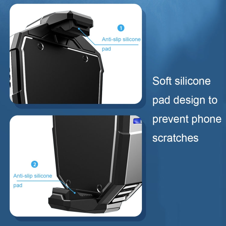 X20 Semiconductor Mobile Phone Radiator LED Light Mini Phone Cooling Fan, Color: Electroplated Mineral-color - Cooling Fan Radiator by PMC TechLife | Online Shopping South Africa | PMC TechLife