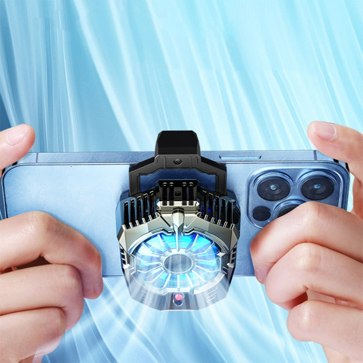 X20 Semiconductor Mobile Phone Radiator LED Light Mini Phone Cooling Fan, Color: Electroplated Mineral-color - Cooling Fan Radiator by PMC TechLife | Online Shopping South Africa | PMC TechLife