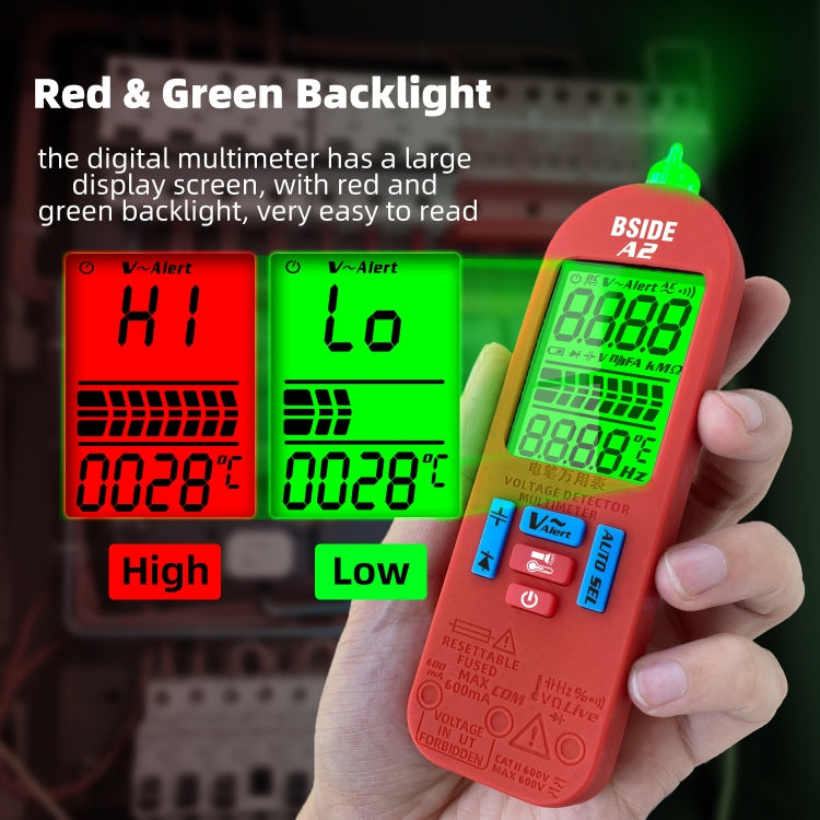 BSIDE A2 Charging Model Mini Digital Auto-Ranging Pencil Multimeter, Specification: Standard - free shipping - PMC TechLife - Order now!