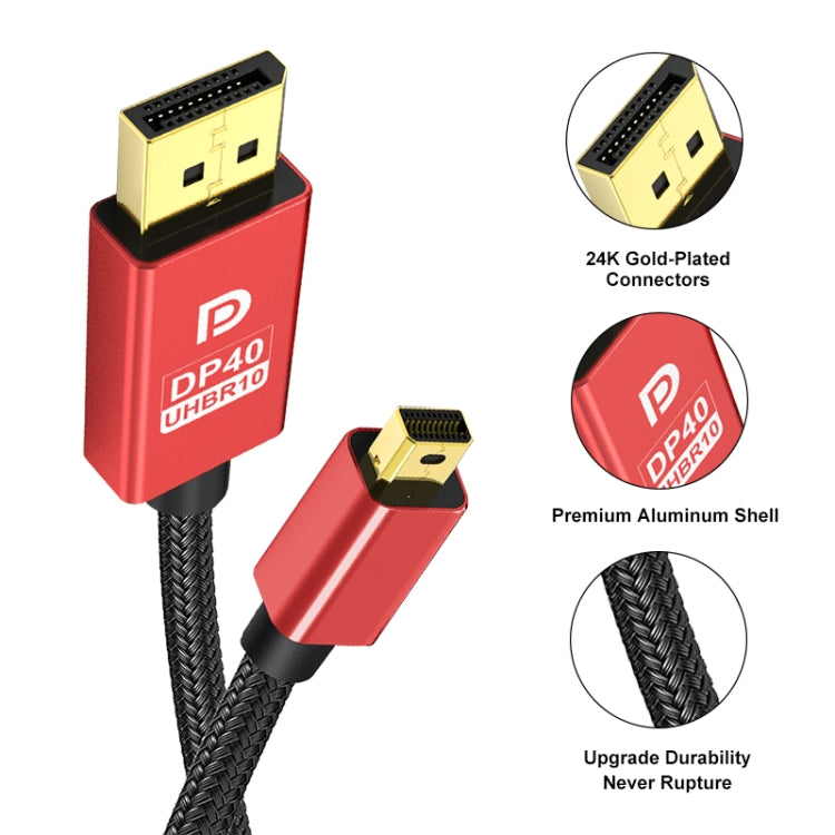 1m Version 2.1 Mini DP To DP Cable Monitor Computer Video Adapter Cable 30AWG OD6.3MM -  by PMC TechLife | Online Shopping South Africa | PMC TechLife | Buy Now Pay Later Mobicred