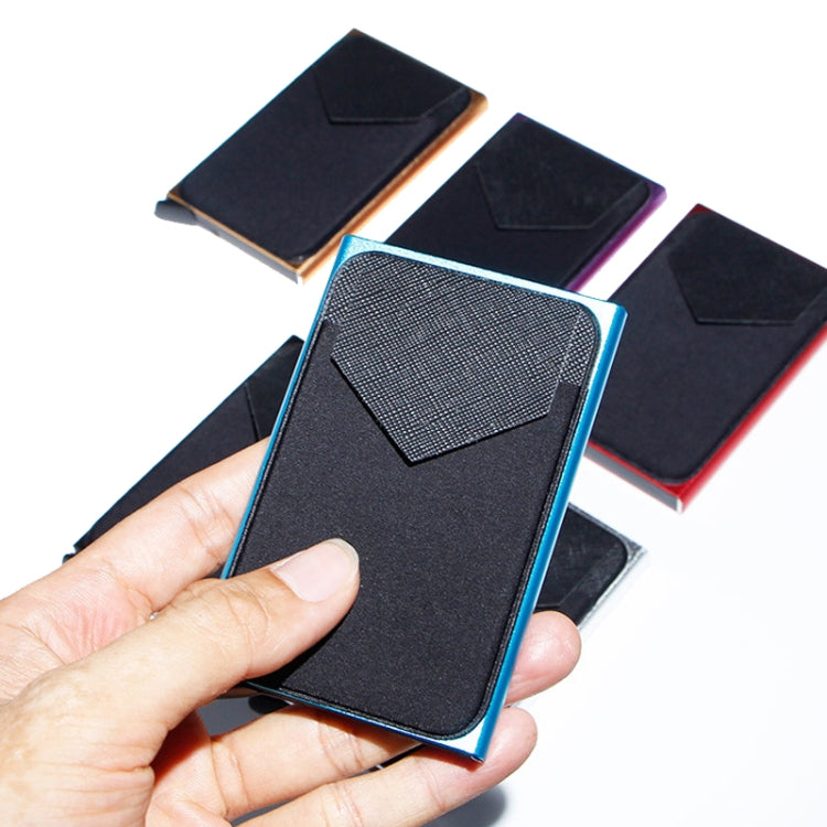 Pop Up Metal Card Holder with Lycra Cloth RFID Aluminum Alloy Credit Card Box(Silver) - Antimagnetic RFID Package by PMC TechLife | Online Shopping South Africa | PMC TechLife | Buy Now Pay Later Mobicred