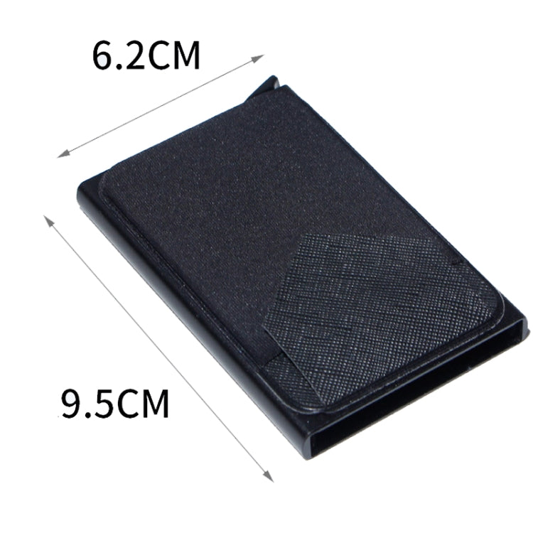 Pop Up Metal Card Holder with Lycra Cloth RFID Aluminum Alloy Credit Card Box(Gold) - free shipping - PMC TechLife - Order now!