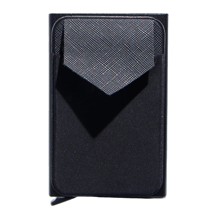 Pop Up Metal Card Holder with Lycra Cloth RFID Aluminum Alloy Credit Card Box(Black) - free shipping - PMC TechLife - Order now!