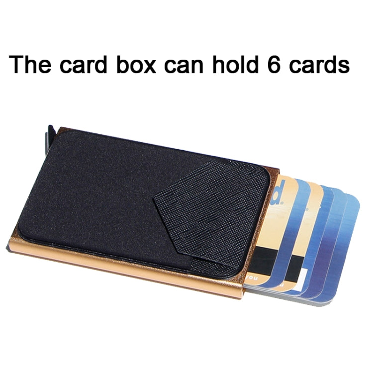 Pop Up Metal Card Holder with Lycra Cloth RFID Aluminum Alloy Credit Card Box(Silver) - Antimagnetic RFID Package by PMC TechLife | Online Shopping South Africa | PMC TechLife | Buy Now Pay Later Mobicred