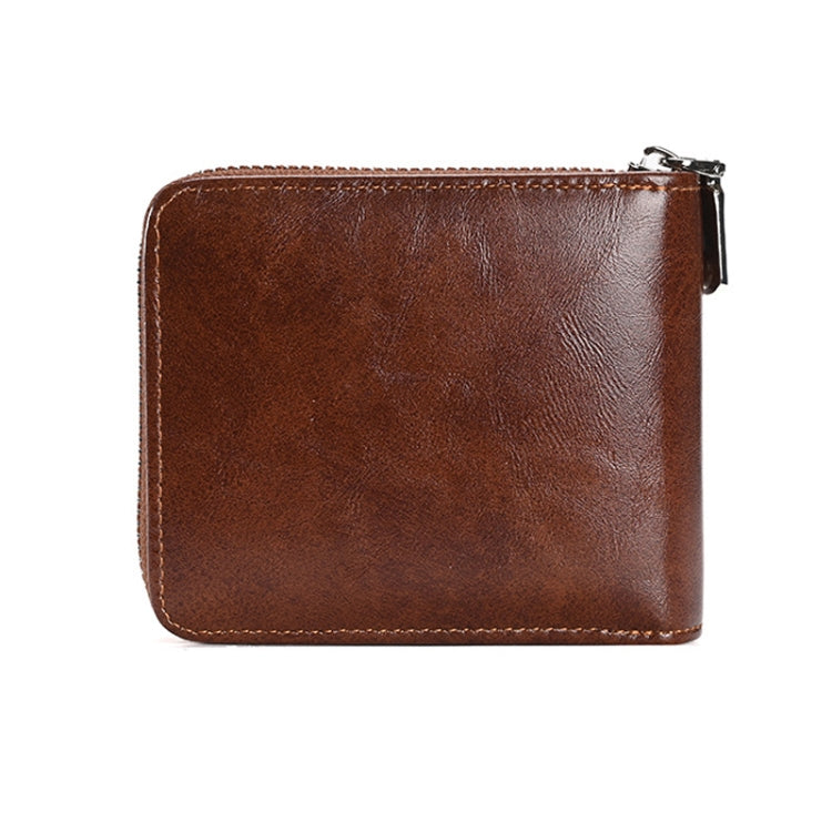 RFID Anti-Theft Swipe Mens Wallet Multifunctional Short Zipper Purse(Black) - Antimagnetic RFID Package by PMC TechLife | Online Shopping South Africa | PMC TechLife | Buy Now Pay Later Mobicred