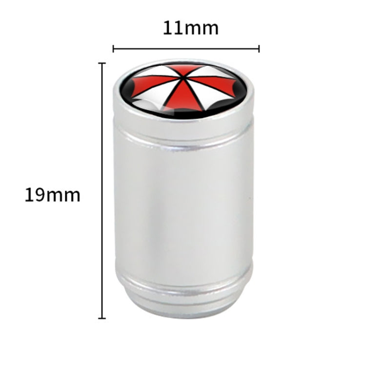 4pcs /Set Umbrella Metal Tire Valve Caps Automobile Universal Modified Valve Covers(Red) - free shipping - PMC TechLife - Order now!