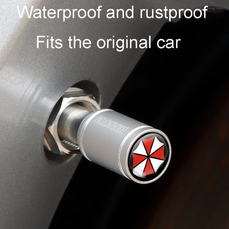 4pcs /Set Umbrella Metal Tire Valve Caps Automobile Universal Modified Valve Covers(Red) - free shipping - PMC TechLife - Order now!