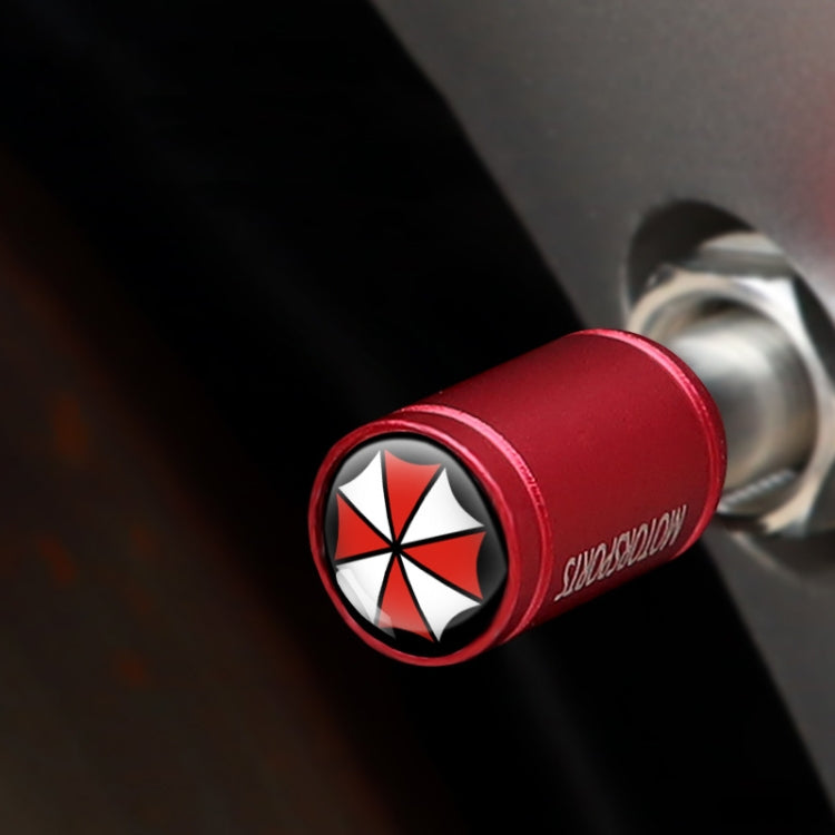4pcs /Set Umbrella Metal Tire Valve Caps Automobile Universal Modified Valve Covers(Red) - free shipping - PMC TechLife - Order now!