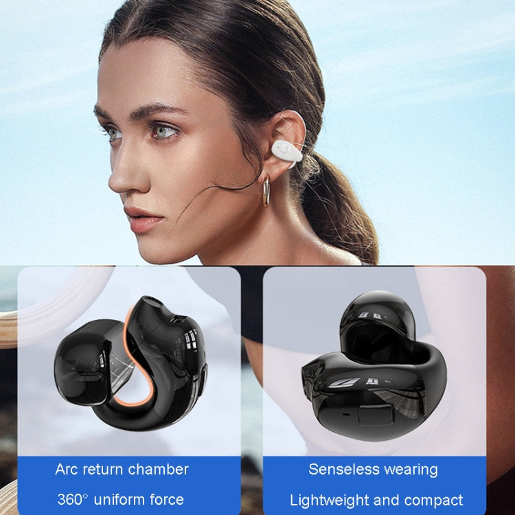 Clip-On Single Ear Bluetooth Earphone Wireless Earphone For Sports And Gaming, Packing: Box(White) - Bluetooth Earphone by PMC TechLife | Online Shopping South Africa | PMC TechLife | Buy Now Pay Later Mobicred