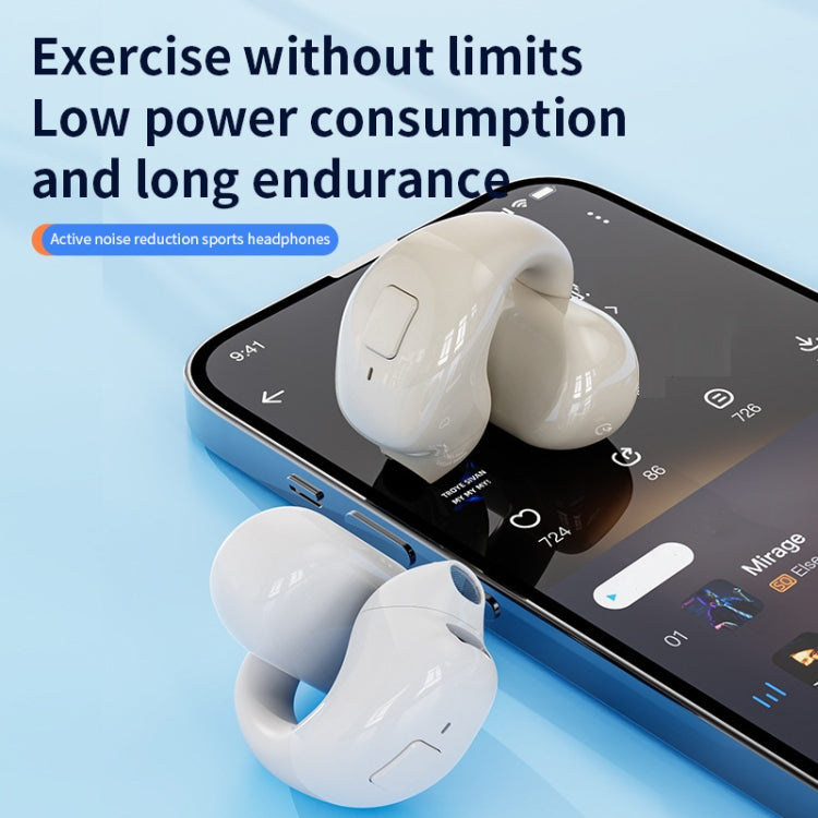 Clip-On Single Ear Bluetooth Earphone Wireless Earphone For Sports And Gaming, Packing: Box(Light Skin) - free shipping - PMC TechLife - Order now!