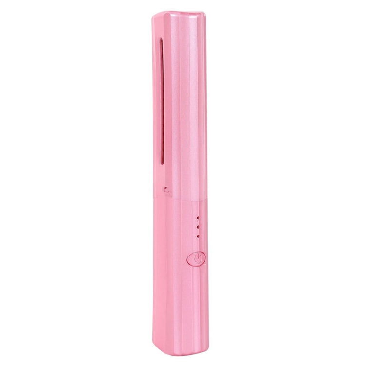 2 In 1 Portable USB Rechargeable Hair Curler Dual Usage Hair Straightening Comb(Pink) - free shipping - PMC TechLife - Order now!