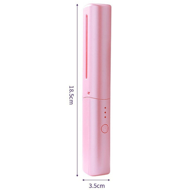 2 In 1 Portable USB Rechargeable Hair Curler Dual Usage Hair Straightening Comb(Pink) - free shipping - PMC TechLife - Order now!