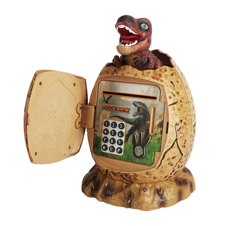 16.6 x 15.8 x 26cm Fingerprint Dinosaur Egg Password Money Bank Kids Toys Gifts Tyrannosaurus Rex Savings Jar(Brown) - Piggy Banks by PMC TechLife | Online Shopping South Africa | PMC TechLife | Buy Now Pay Later Mobicred