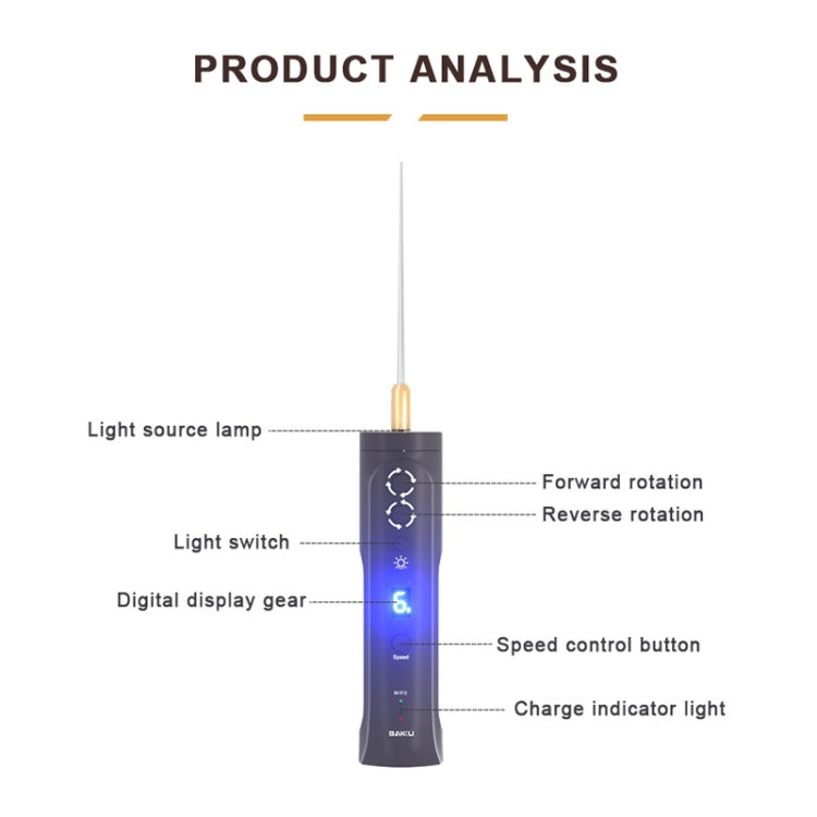 BAKU BK-R12 Electric Glue Remover Phone Repair OCA Glue Removing Tool With Light - free shipping - PMC TechLife - Order now!