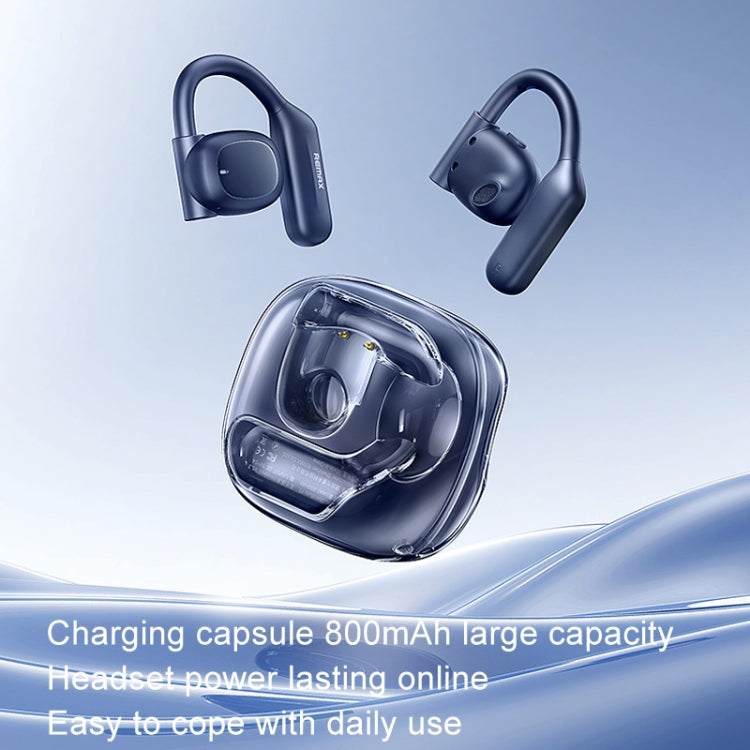 REMAX OpenBuds P5 Colorful Crystal Hanging Ear Air Conduction Bluetooth Earphone OWS Sports Music Wireless Earphone(White) - Bluetooth Earphone by REMAX | Online Shopping South Africa | PMC TechLife | Buy Now Pay Later Mobicred
