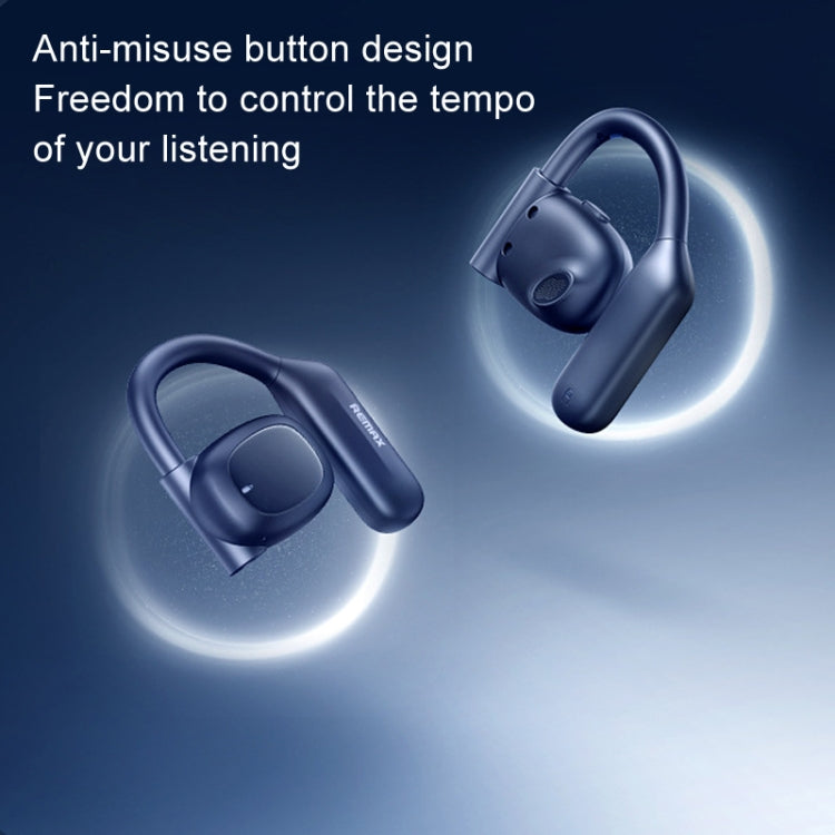 REMAX OpenBuds P5 Colorful Crystal Hanging Ear Air Conduction Bluetooth Earphone OWS Sports Music Wireless Earphone(White) - Bluetooth Earphone by REMAX | Online Shopping South Africa | PMC TechLife | Buy Now Pay Later Mobicred