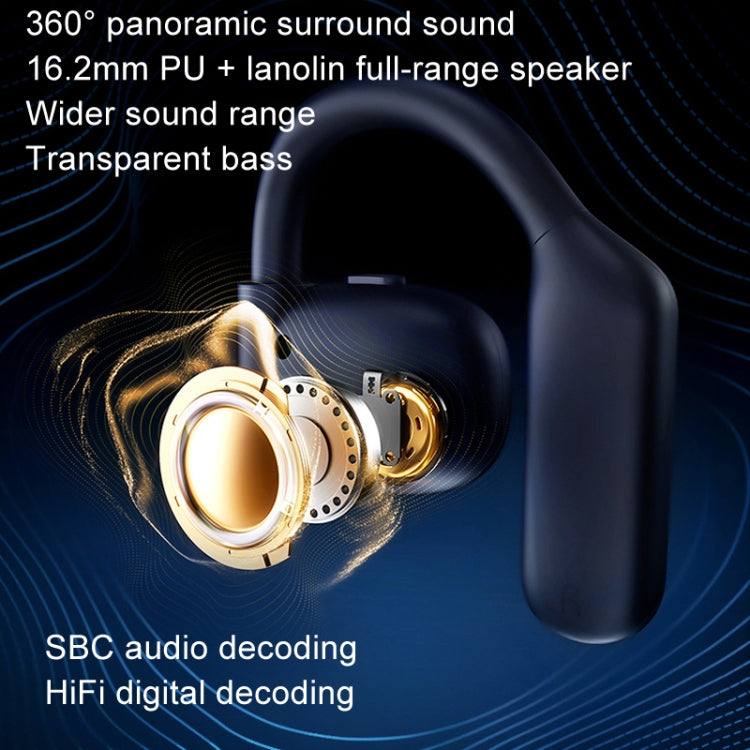 REMAX OpenBuds P5 Colorful Crystal Hanging Ear Air Conduction Bluetooth Earphone OWS Sports Music Wireless Earphone(White) - Bluetooth Earphone by REMAX | Online Shopping South Africa | PMC TechLife | Buy Now Pay Later Mobicred
