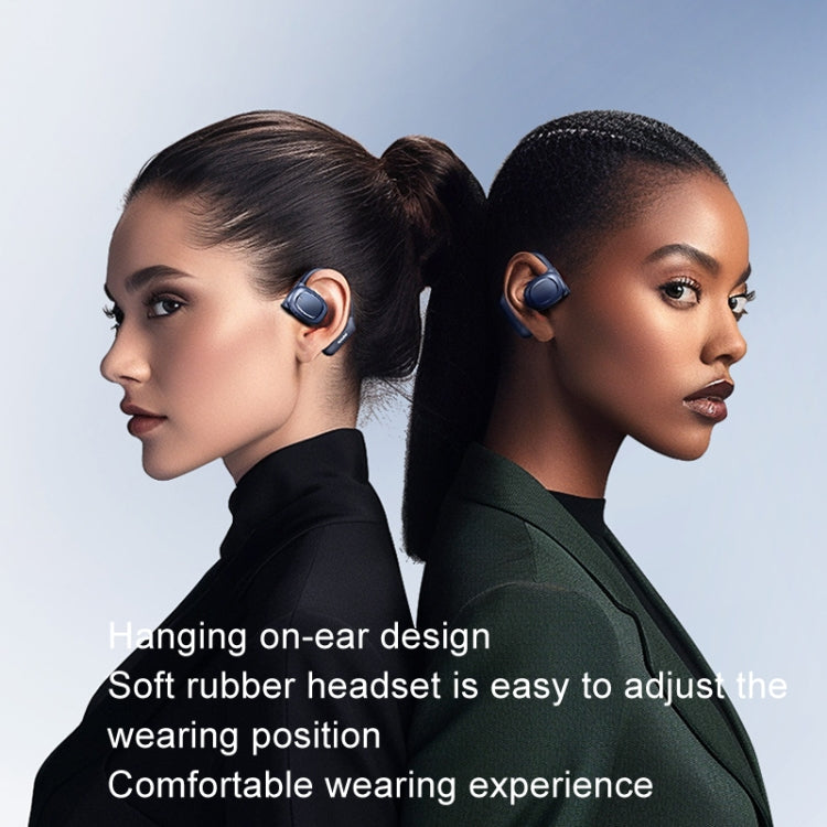 REMAX OpenBuds P5 Colorful Crystal Hanging Ear Air Conduction Bluetooth Earphone OWS Sports Music Wireless Earphone(White) - Bluetooth Earphone by REMAX | Online Shopping South Africa | PMC TechLife | Buy Now Pay Later Mobicred