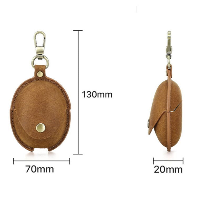 For Huawei FreeBuds 5 CONTACTS FAMILY CF1170 Cowhide Anti-Fall Bluetooth Earphone Protective Case(Blue) - free shipping - PMC TechLife - Order now!