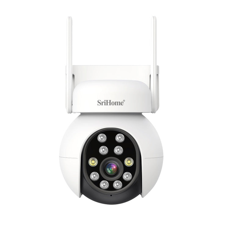 SriHome SH052 Wifi 5MP Wireless PTZ IP AI Auto Tracking Sound&Light Alarm Starlight Color Night Vision Outdoors Surveillance Camera, Plug: UK - free shipping - PMC TechLife - Order now!