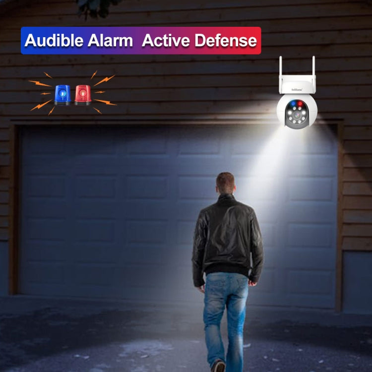 SriHome SH052 Wifi 5MP Wireless PTZ IP AI Auto Tracking Sound&Light Alarm Starlight Color Night Vision Outdoors Surveillance Camera, Plug: UK - free shipping - PMC TechLife - Order now!