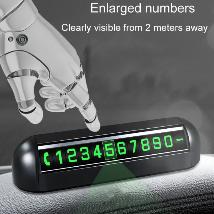 Automobile Temporary Parking License Plate Move Car Phone Number Cards(Black) - Parking Card by PMC TechLife | Online Shopping South Africa | PMC TechLife