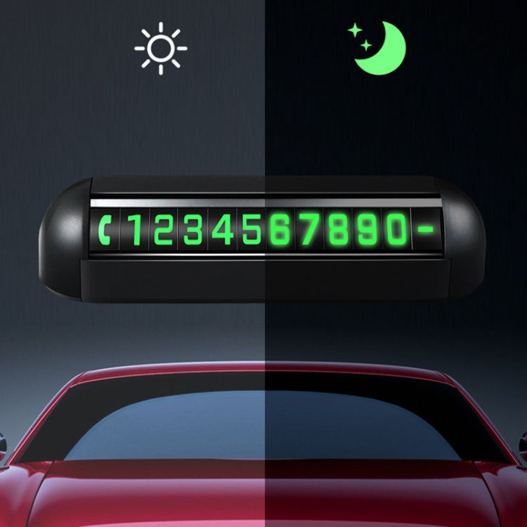 Automobile Temporary Parking License Plate Move Car Phone Number Cards(Black) - Parking Card by PMC TechLife | Online Shopping South Africa | PMC TechLife