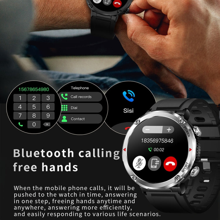 T30 1.6-inch Outdoor Sports Waterproof Smart Music Bluetooth Call Watch, Color: Dark Green - free shipping - PMC TechLife - Order now!