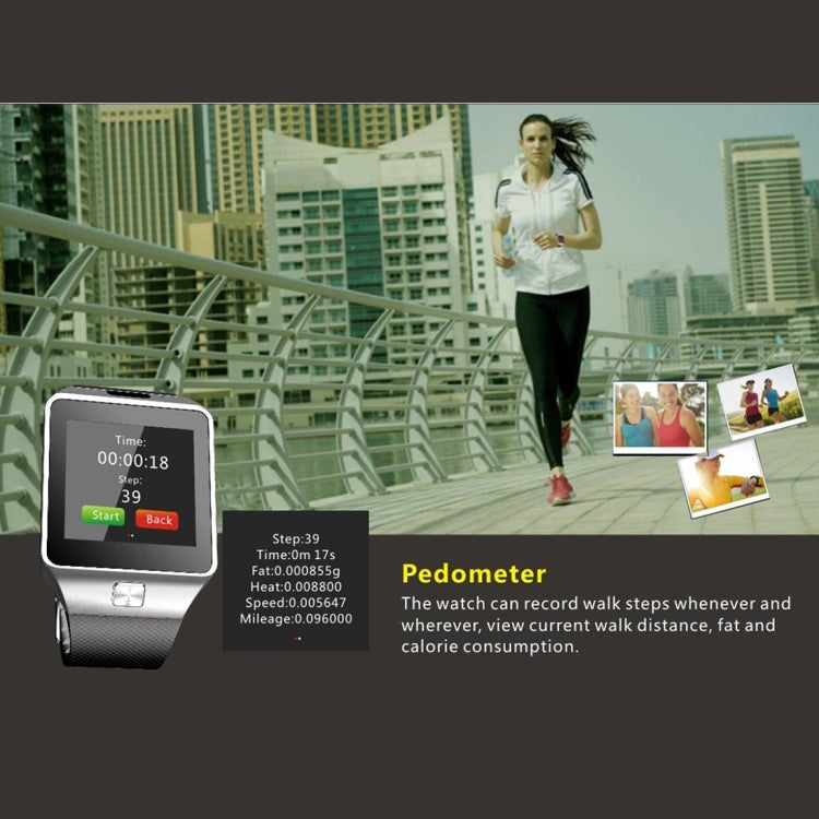 DZ09 1.56 inch Screen Bluetooth 3.0 Android 4.1 OS Above Smart Watch Phone with Bluetooth Call & Call Reminder & Sleep Monitor & Pedometer & Sedentary Reminder & Calendar & SMS & Audio and Video Player & Anti-loss Function(Black) - Smart Watches by PMC TechLife | Online Shopping South Africa | PMC TechLife | Buy Now Pay Later Mobicred