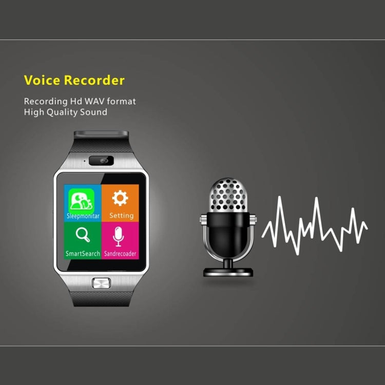 DZ09 1.56 inch Screen Bluetooth 3.0 Android 4.1 OS Above Smart Watch Phone with Bluetooth Call & Call Reminder & Sleep Monitor & Pedometer & Sedentary Reminder & Calendar & SMS & Audio and Video Player & Anti-loss Function(Gold) - Smart Watches by PMC TechLife | Online Shopping South Africa | PMC TechLife | Buy Now Pay Later Mobicred