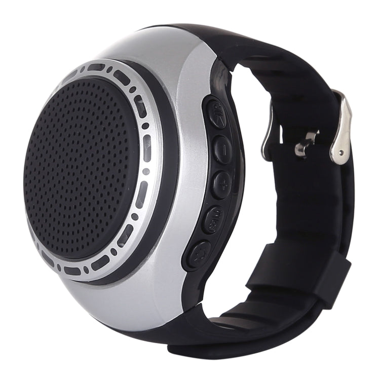 U6 Smart Wireless Bluetooth V3.0 + EDR Sport Music Watch Speaker, Support Hands-free Calls & FM Radio & TF Card(Silver) - Desktop Speaker by PMC TechLife | Online Shopping South Africa | PMC TechLife