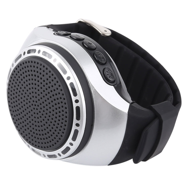 U6 Smart Wireless Bluetooth V3.0 + EDR Sport Music Watch Speaker, Support Hands-free Calls & FM Radio & TF Card(Silver) - Desktop Speaker by PMC TechLife | Online Shopping South Africa | PMC TechLife