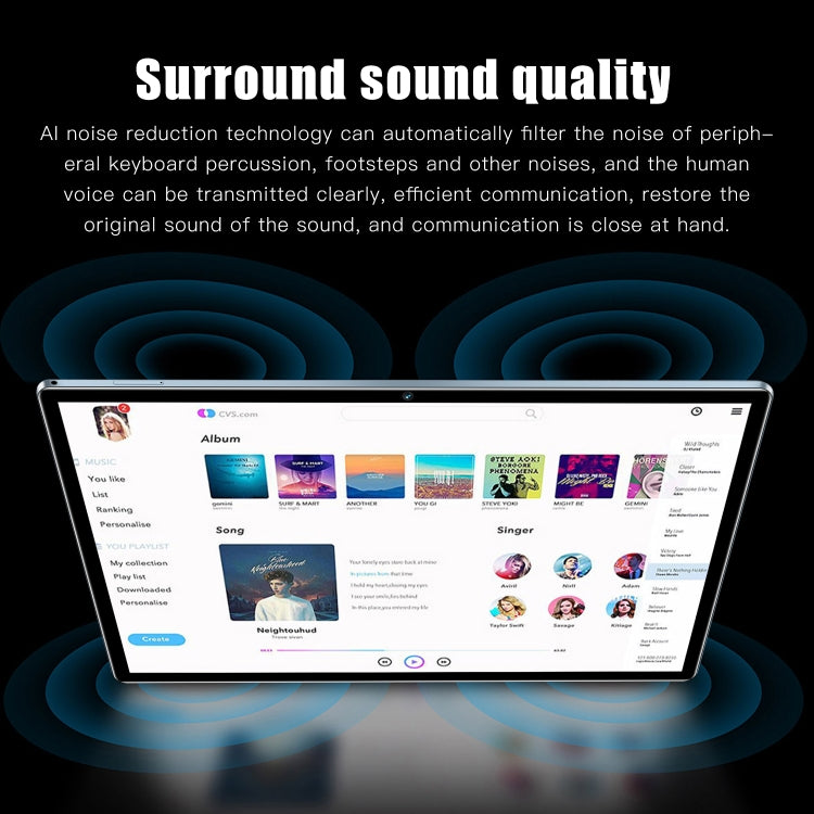 P10 4G LTE Tablet PC, 10.1 inch, 4GB+32GB, Android 8.1 MTK6750 Octa Core, Support Dual SIM, WiFi, Bluetooth, GPS (Grey) - 10.1 inch by PMC TechLife | Online Shopping South Africa | PMC TechLife